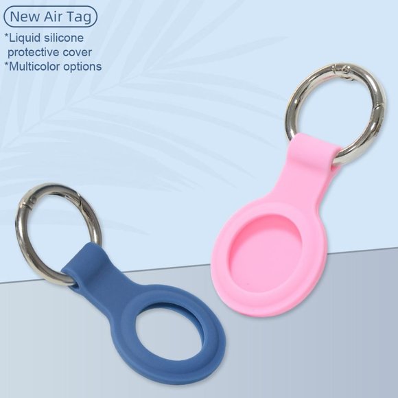 Silicone Case for Airtags with Keychain, Protective Cover for Apple Air tag Key - Picture 4 of 16